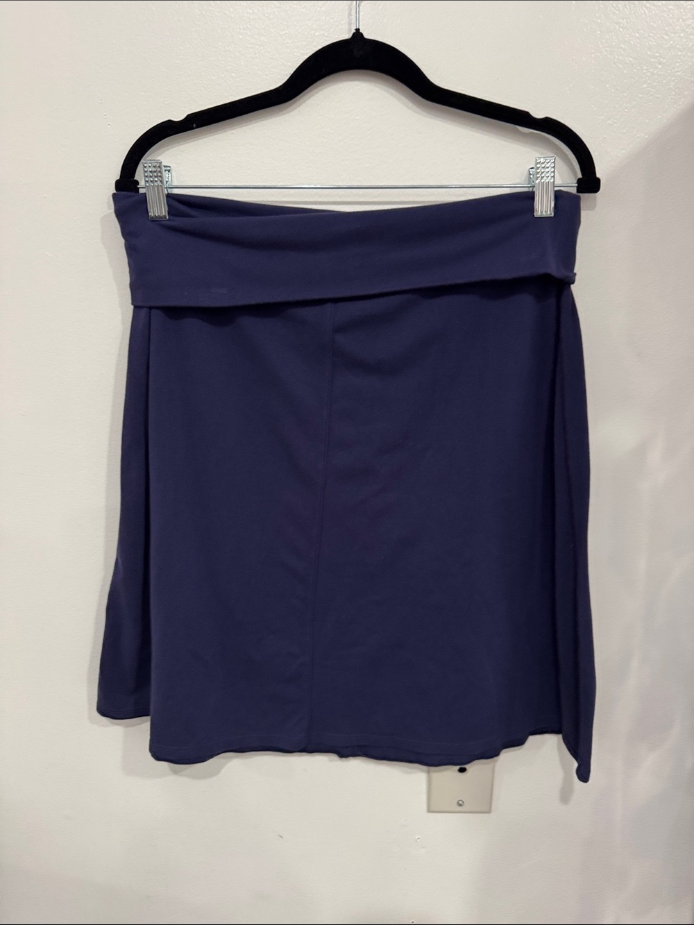 Athleta Navy Fold-Over Waist Mini Skirt